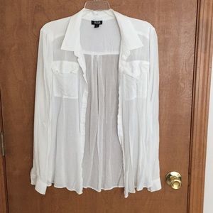 EUC a.n.a XL White Button-down Shirt